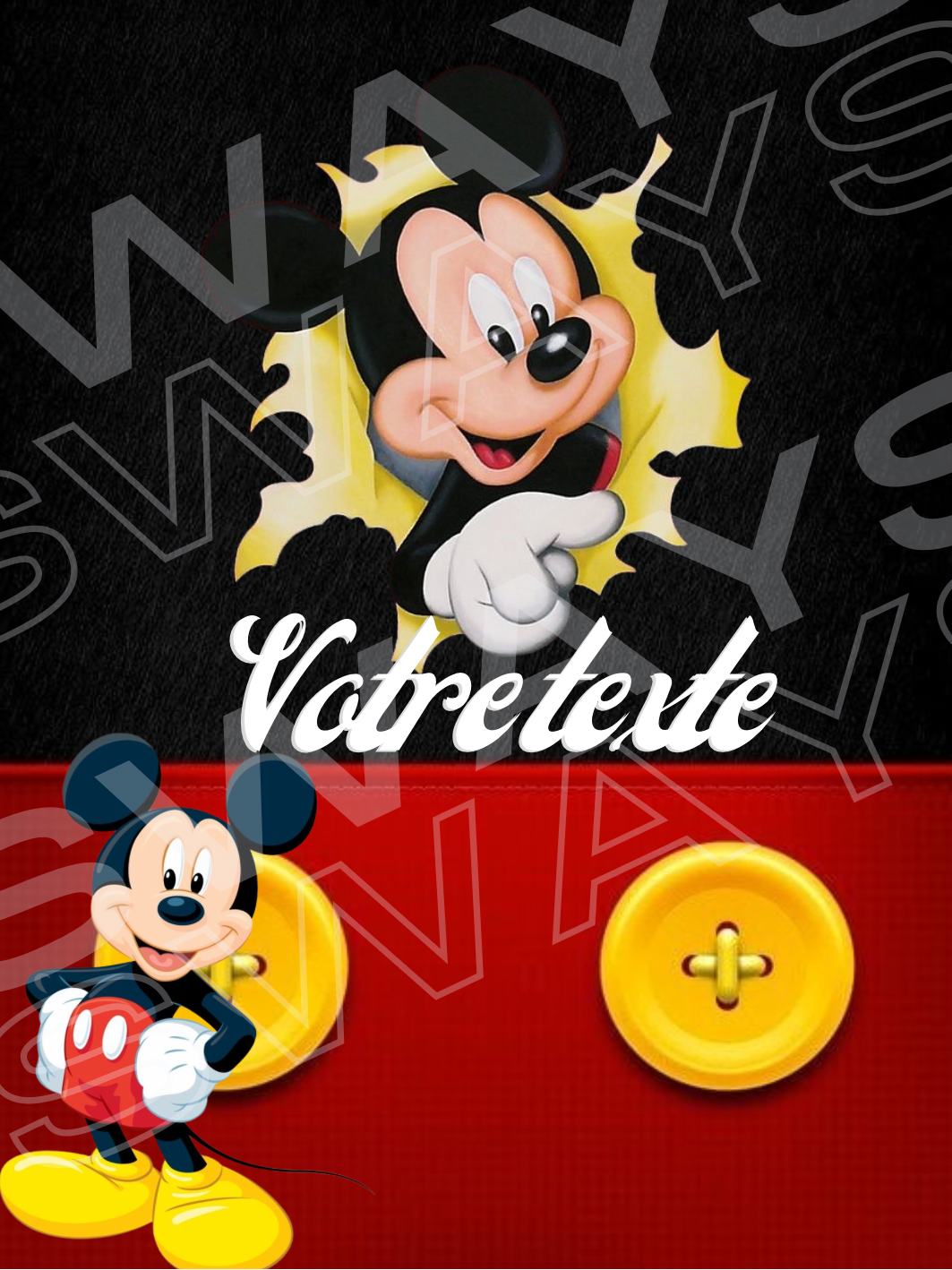 Thème Mickey mousse
