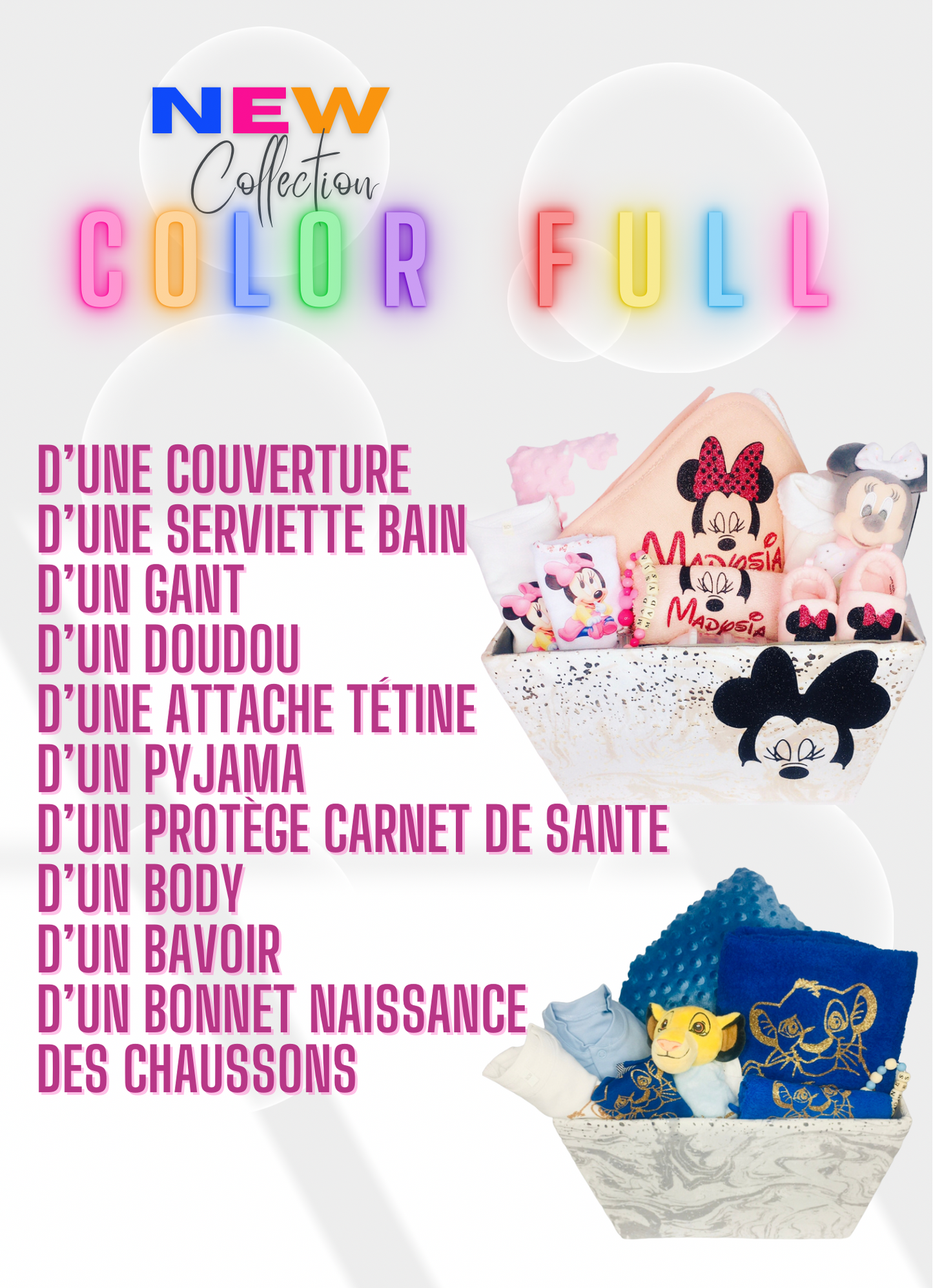 Maxi panier COLORFULL Princesse