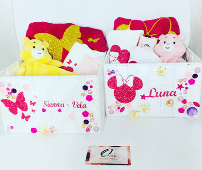 Panier naissance personnalisé